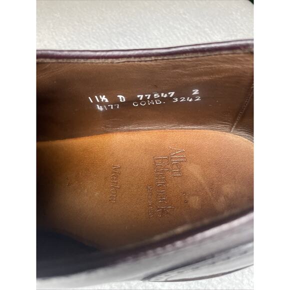 Allen Edmonds Marlow Merlot Wingtip Oxford Men\'s 11.5 D USA Vintage Leather main image 14